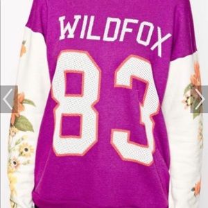Wildfox baggy sweatshirt purple